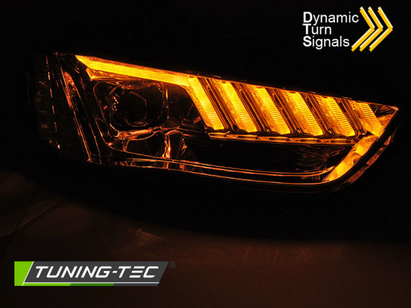 Upgrade Design LED Tagfahrlicht Scheinwerfer für Audi A4 B8 Lim./Avant 12-15 chrom dynamisch